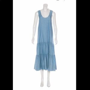 Elizabeth & James scoop neck chambray dress sz 4